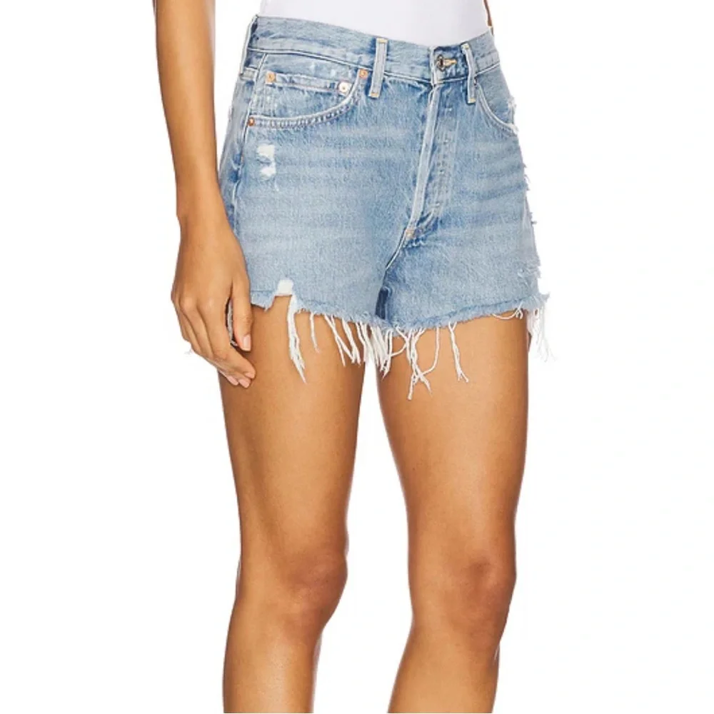 Agolde Parker Distressed Cut Off Shorts size 28 Classic Summer Festival - Picture 14 of 14